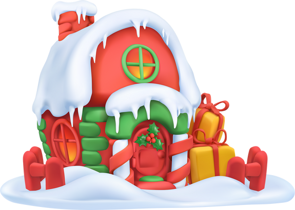 3D Santa Claus House